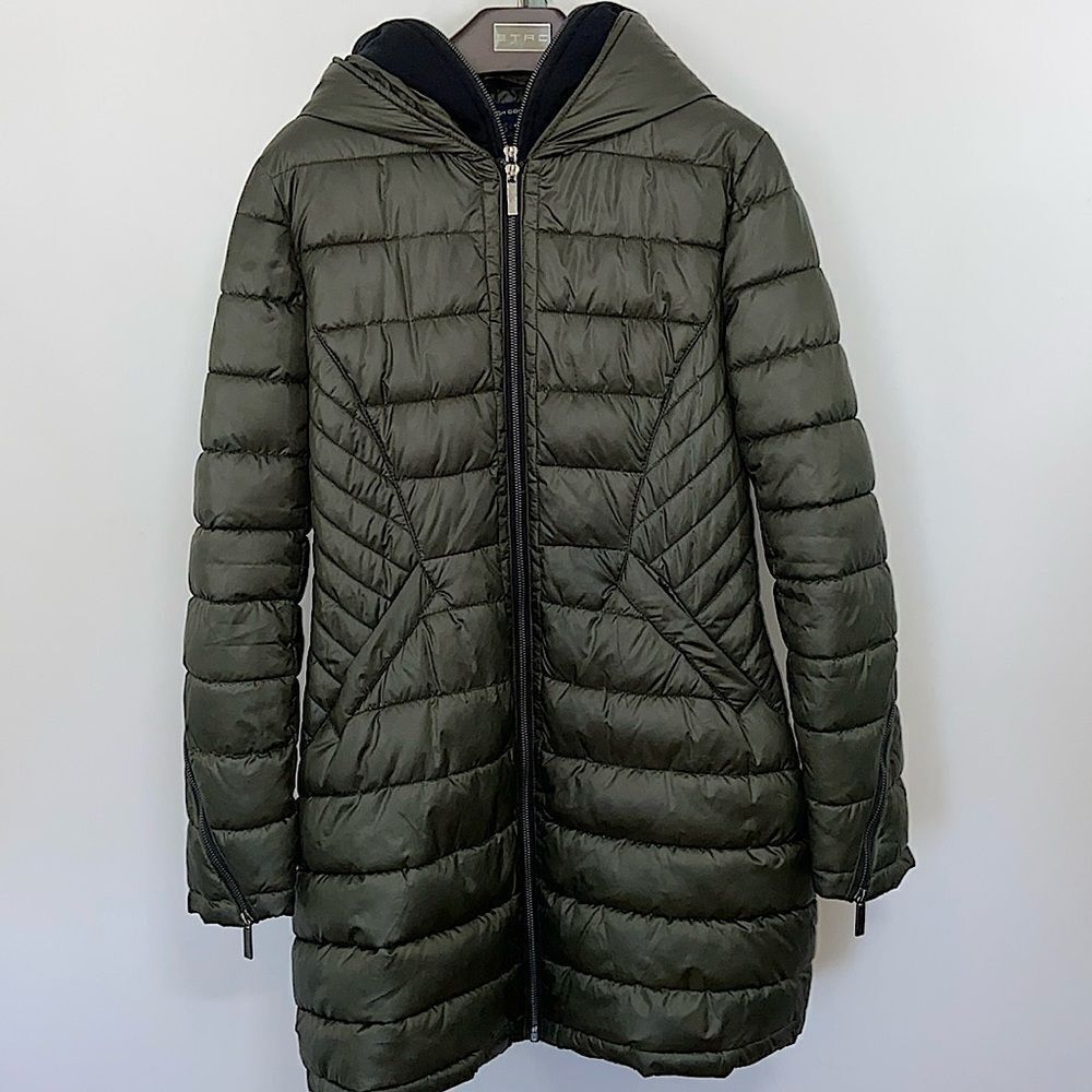 French Connection Jacket Olive Green Hoddie Lined NWOT Medium